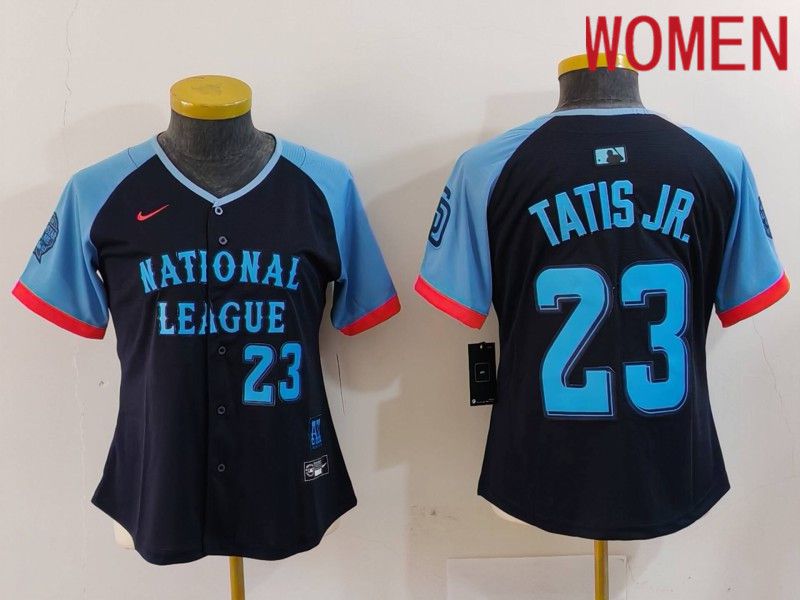 Women San Diego Padres #23 Tatis jr Blue All star 2024 Nike MLB Jersey style 4->youth mlb jersey->Youth Jersey